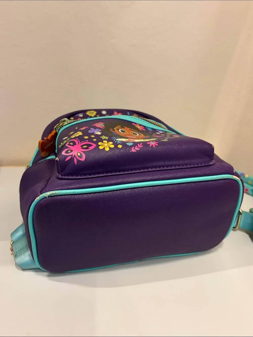 Disney Loungefly Encanto Purple Floral Mini Backpack